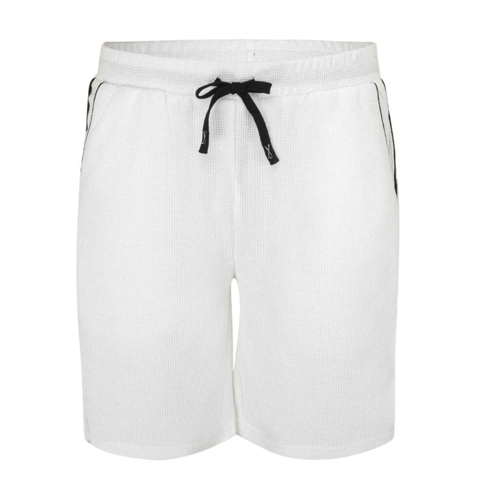 Fabric Mens Cotton Blend Shorts / White